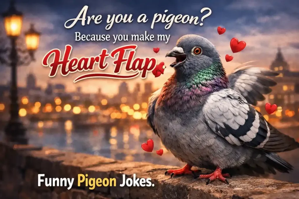Are you a pigeon? Because you make my heart flap.