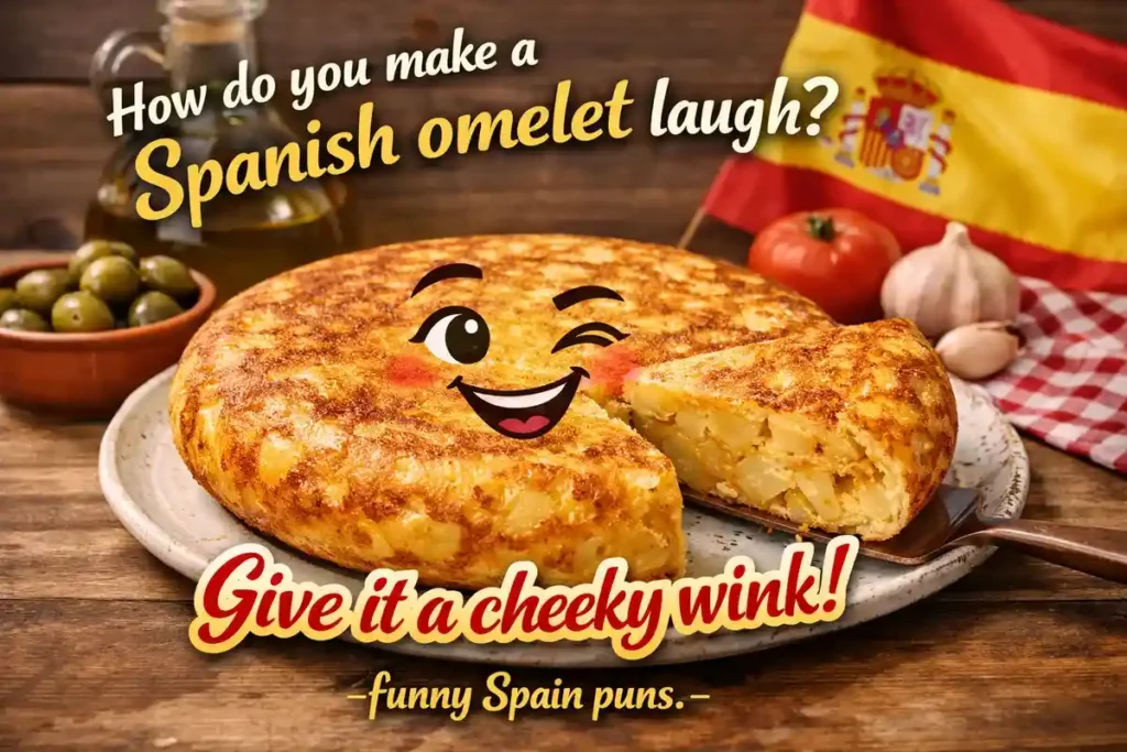 How do you make a Spanish omelet laugh? Give it a cheeky wink.