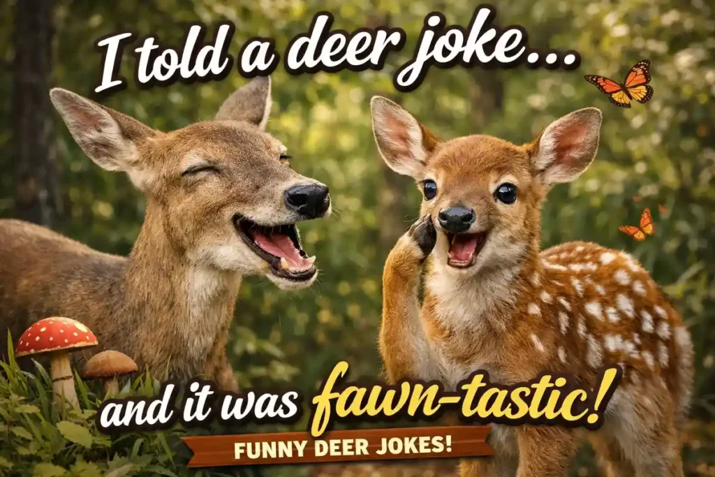 I told a deer joke and it was fawn-tastic.