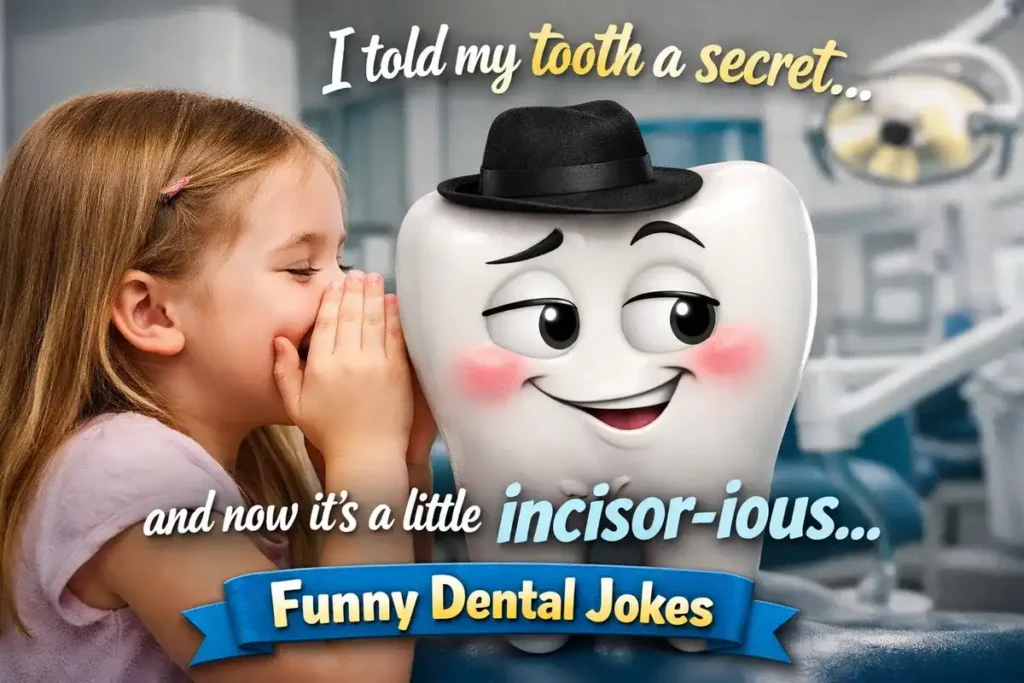 I told my tooth a secret and now it’s a little incisor-ious.