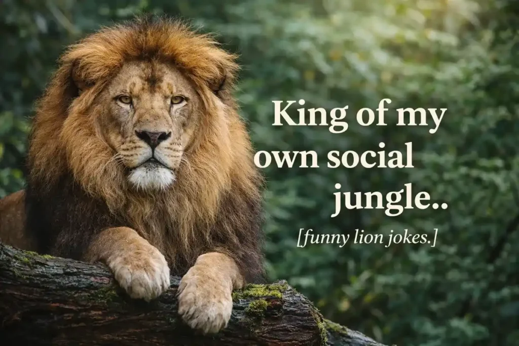 Hilarious Lion Puns for Social Media Captions