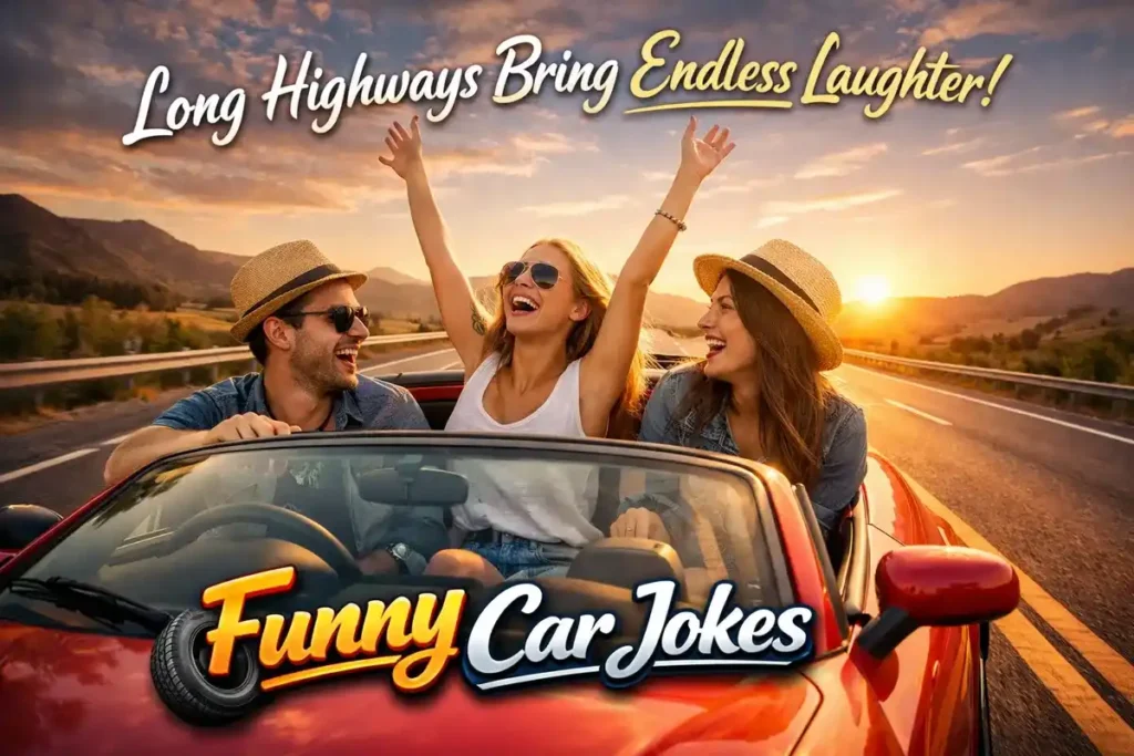 Long highways bring endless laughter.