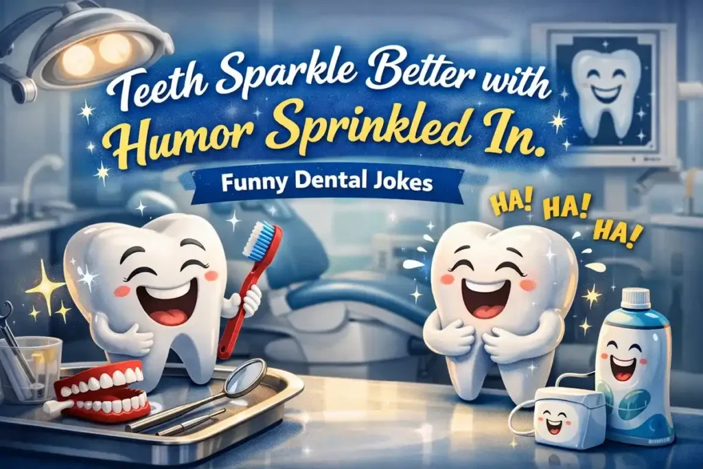 Short and Shareable Dental Jokes for Social Media