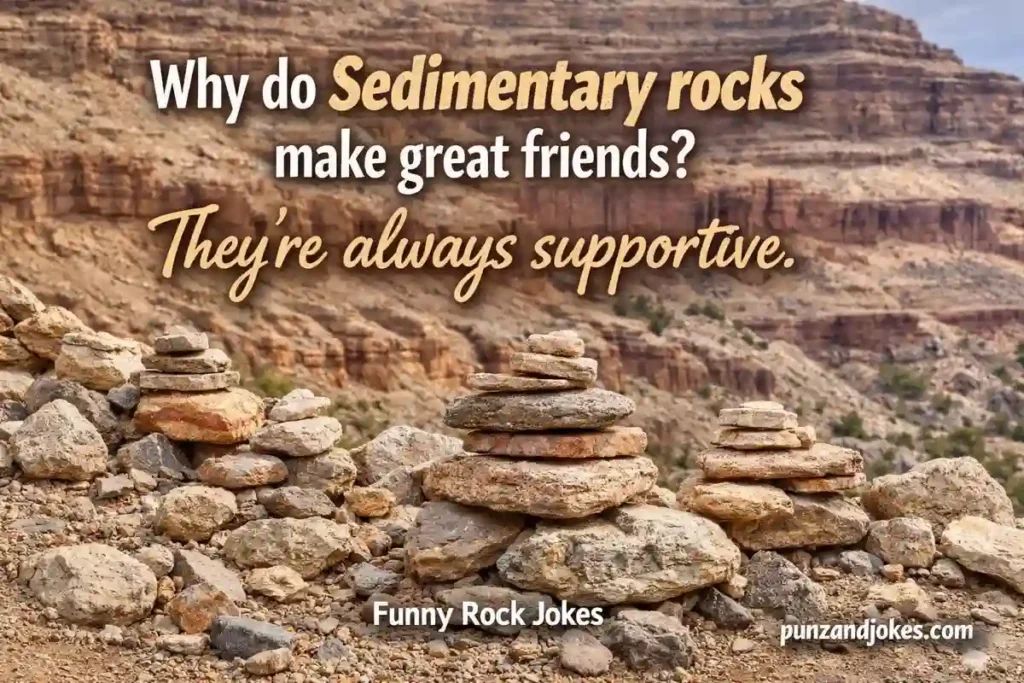 Sedimentary Smiles Layered Rock JOKES