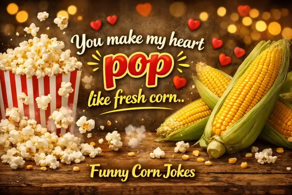 You make my heart pop like fresh corn.