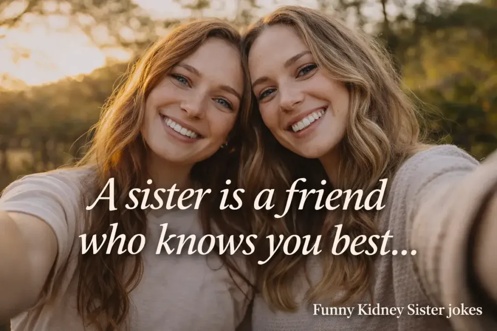 A sister is a friend who knows you best.