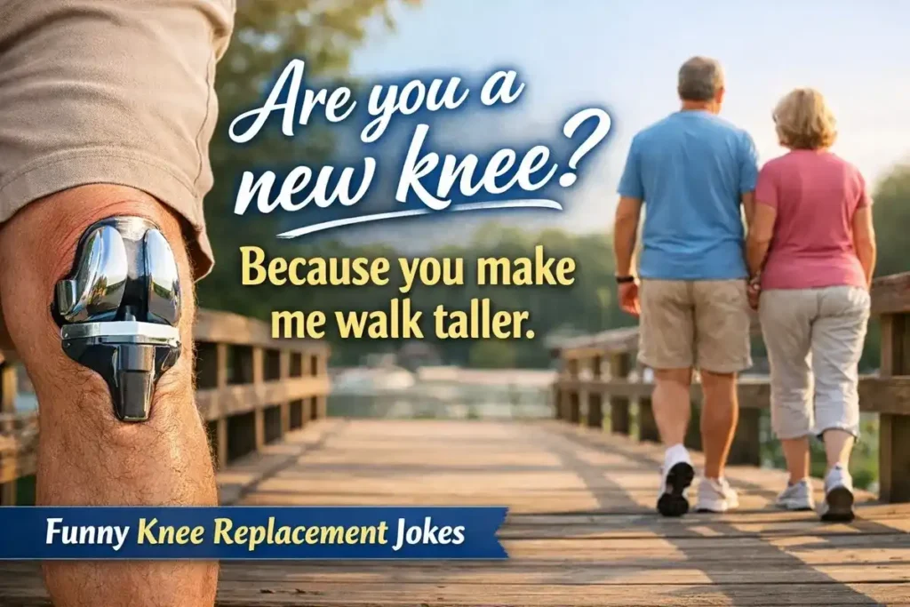Are you a new knee? Because you make me walk taller.