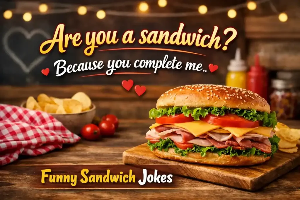 Are you a sandwich? Because you complete me.