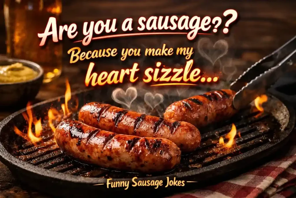 Are you a sausage? Because you make my heart sizzle.