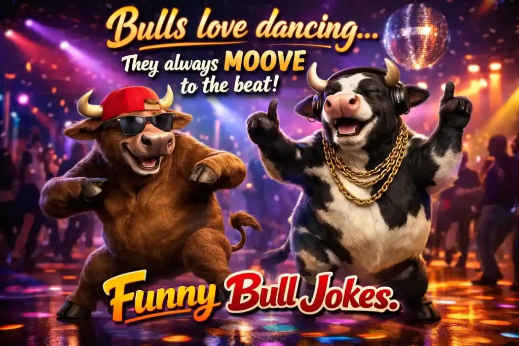 Bulls love dancing they always moove to the beat.