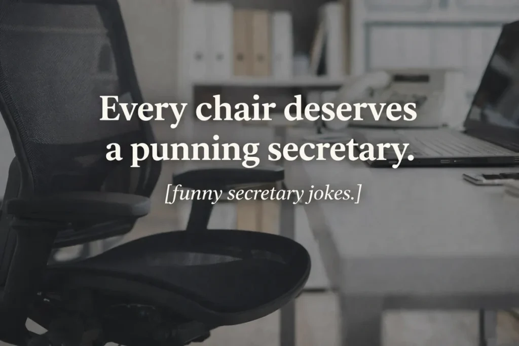 Hilarious Secretary Puns Captions