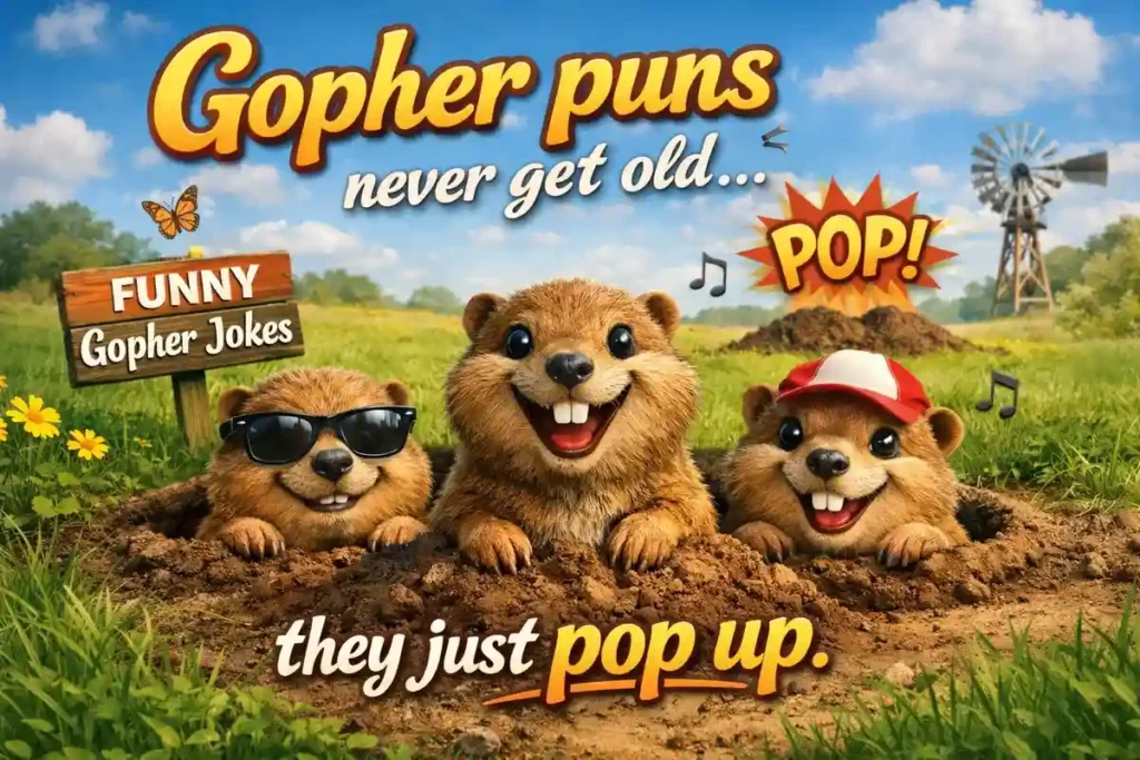 Gopher puns never get old they just pop up.