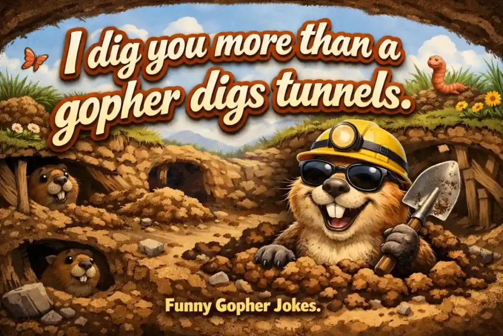 I dig you more than a gopher digs tunnels.