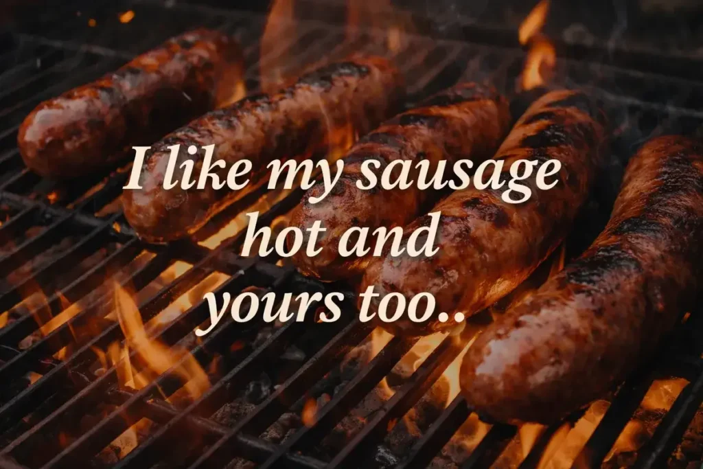 I like my sausage hot and yours too.