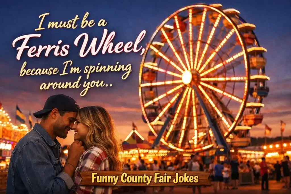 I must be a ferris wheel, because I’m spinning around you.