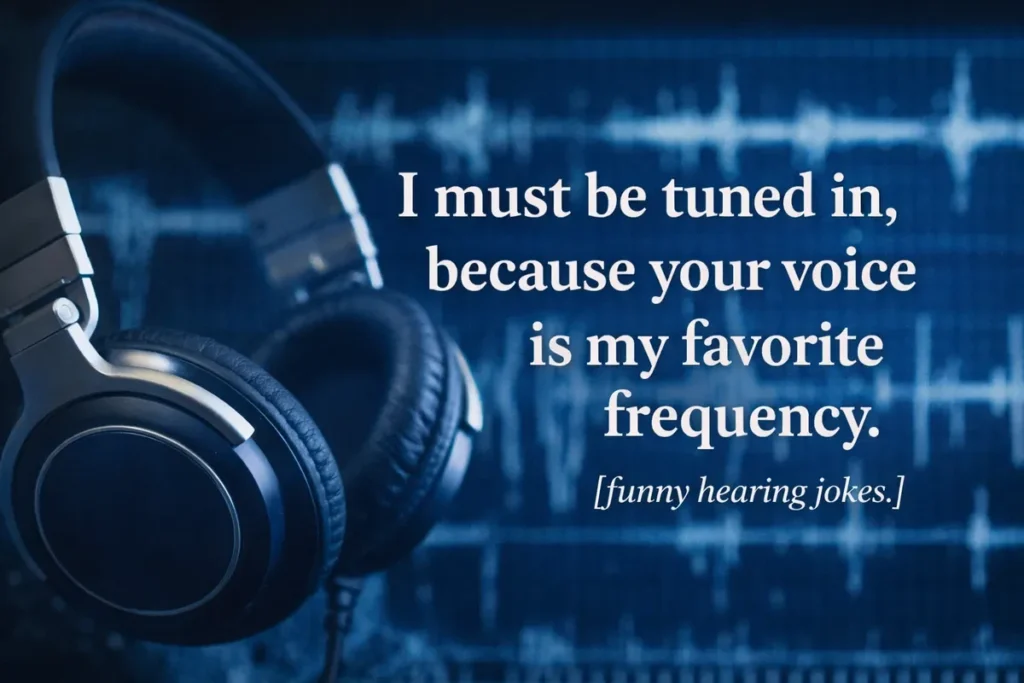 I must be tuned in, because your voice is my favorite frequency