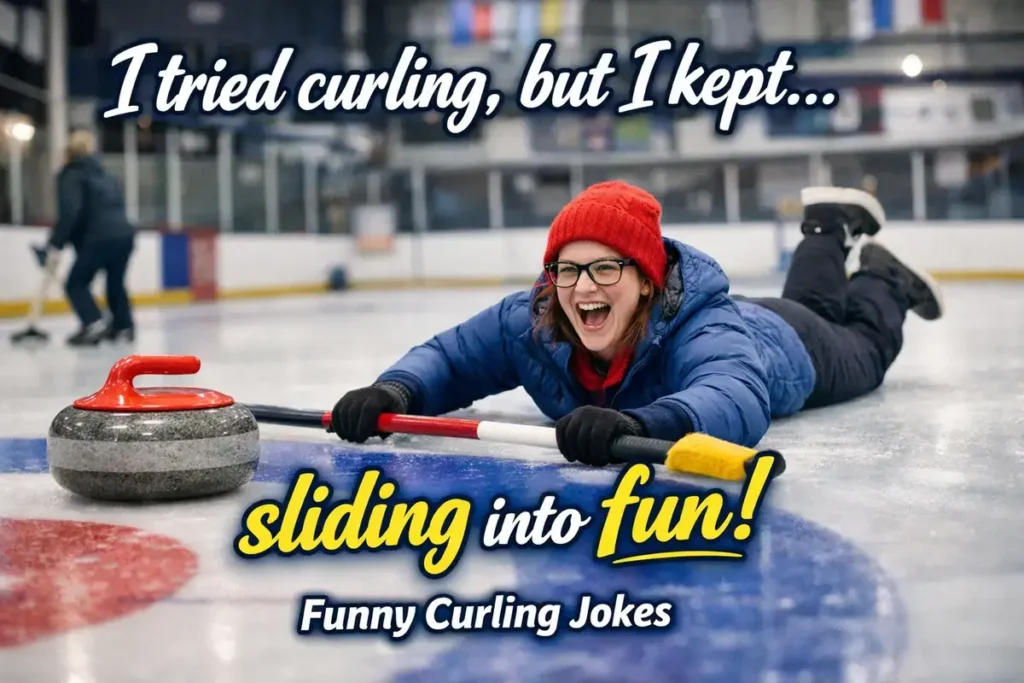 I tried curling, but I kept sliding into fun.