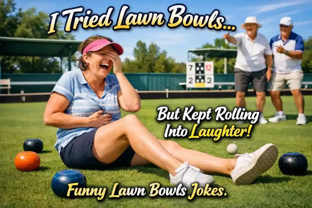 I tried lawn bowls but kept rolling into laughter.
