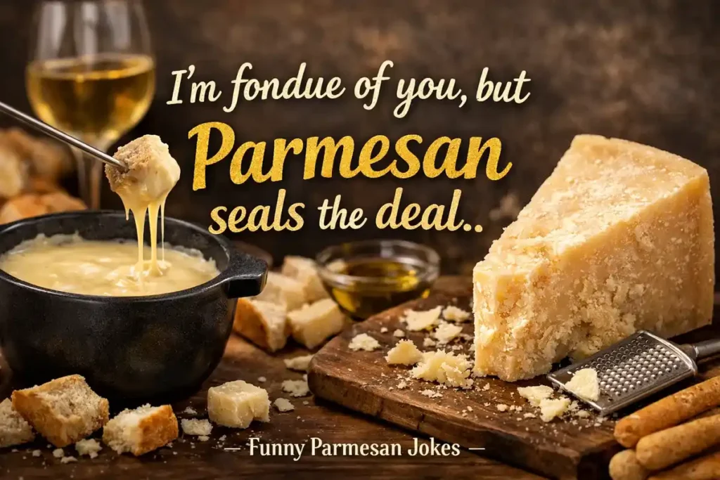I’m fondue of you, but Parmesan seals the deal.