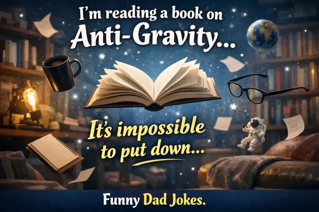I’m reading a book on anti-gravity, It’s impossible to put down.