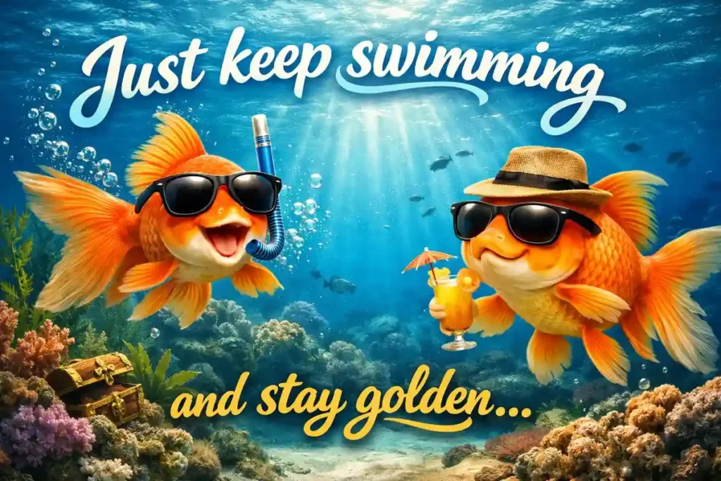 Just keep swimming and stay golden.