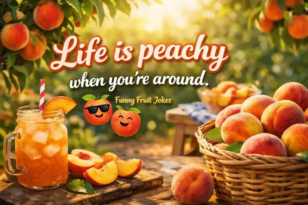 Life is peachy when you’re around.