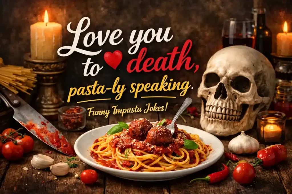 Pasta Flirty And Death Puns