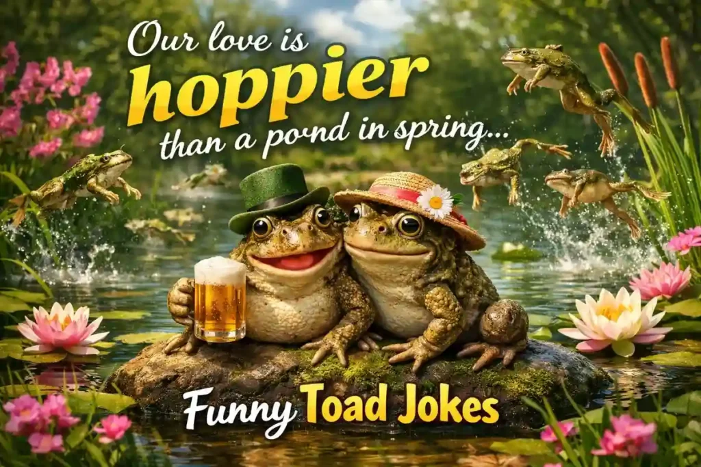 Our love is hoppier than a pond in spring.