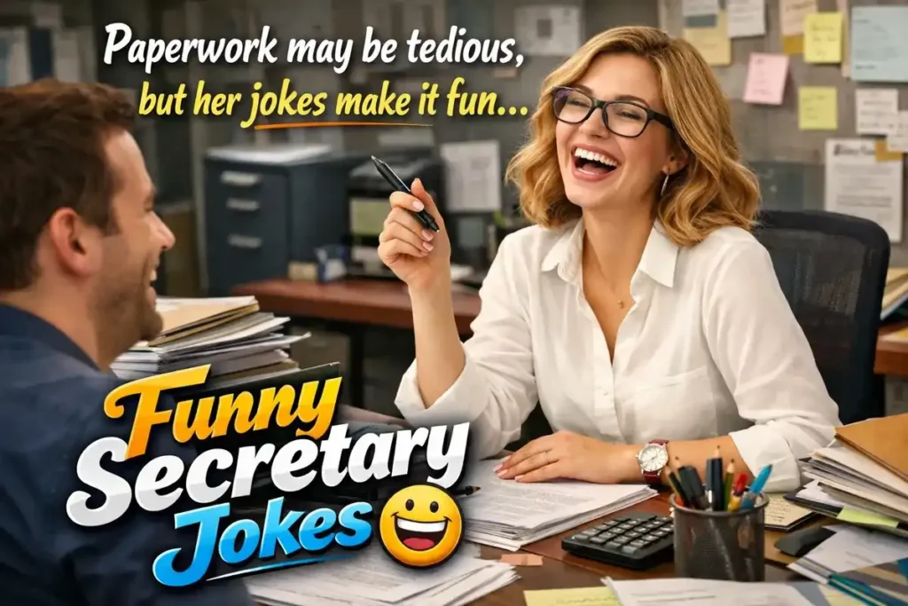 Paperwork may be tedious, but her jokes make it fun.