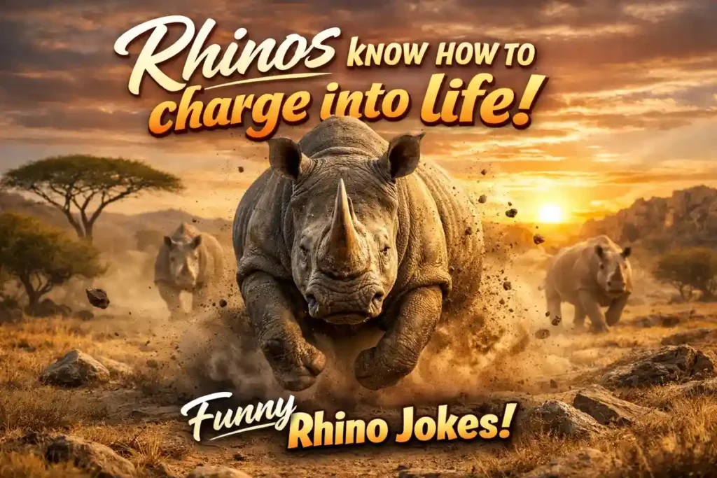 Rhinos know how to charge into life.