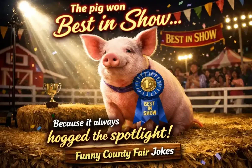 The pig won best in show because it always hogged the spotlight.
