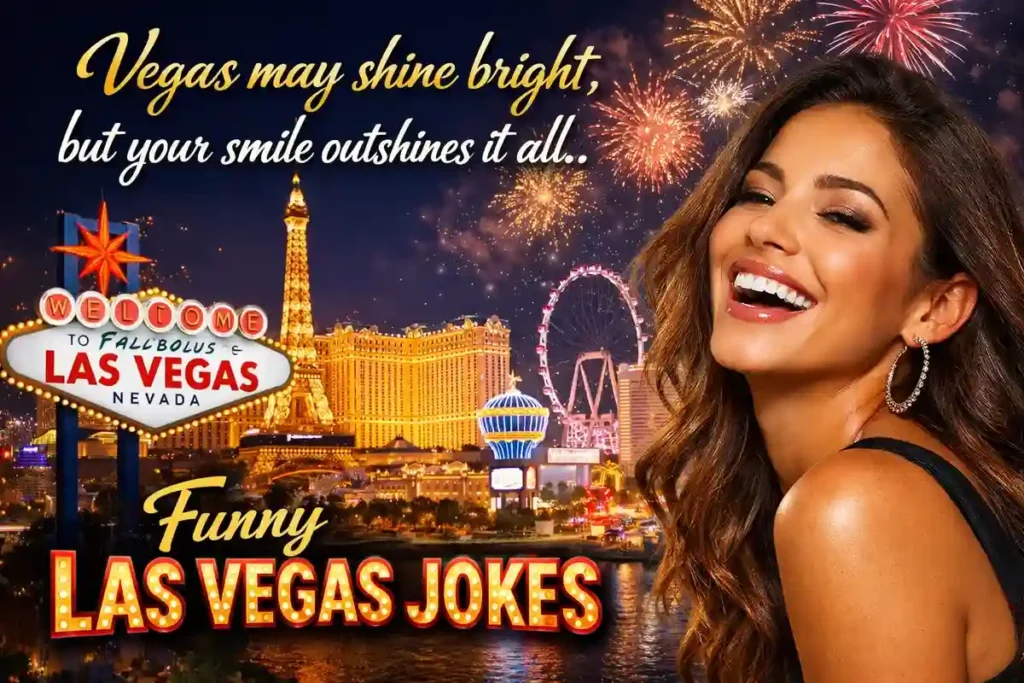 Vegas may shine bright, but your smile outshines it all.