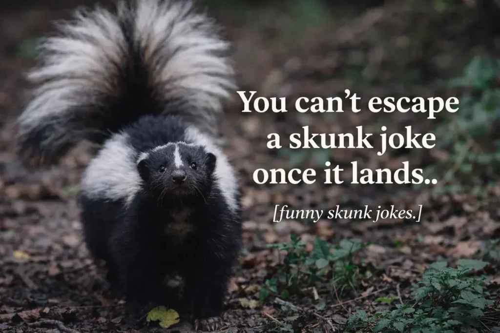 You can’t escape a skunk joke once it lands.