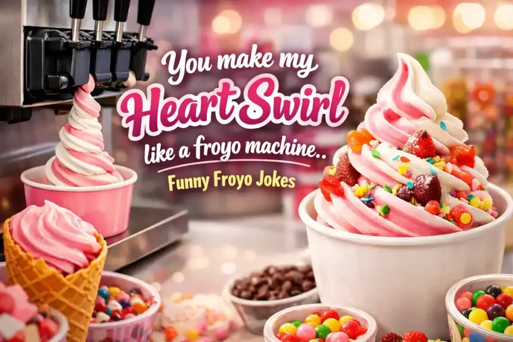You make my heart swirl like a froyo machine.