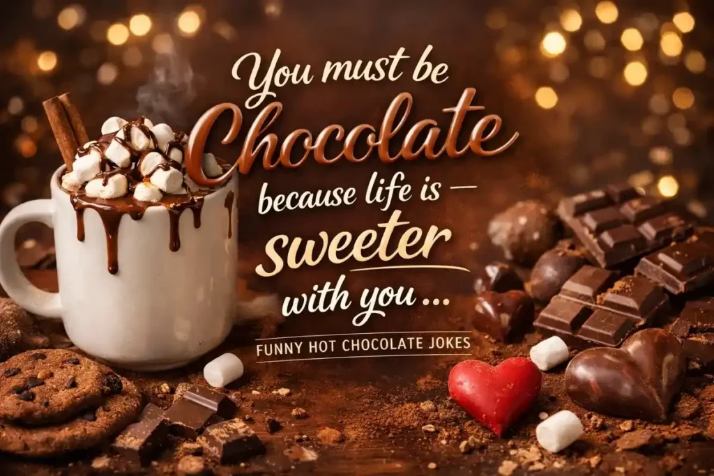 You must be chocolate because life is sweeter with you.