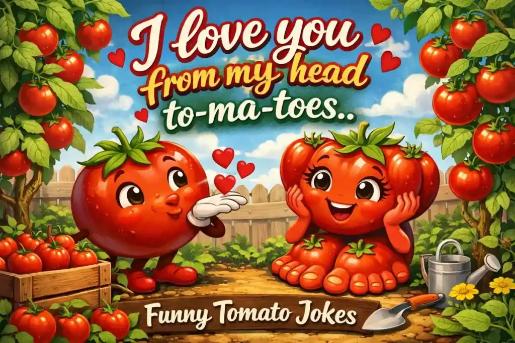 I love you from my head to-ma-toes.