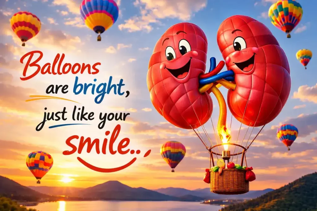 Balloons are bright, just like your smile.