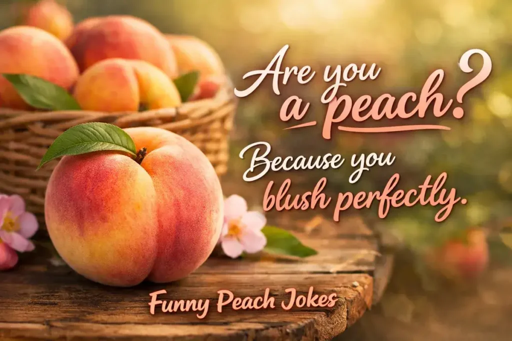 Are you a peach? Because you blush perfectly