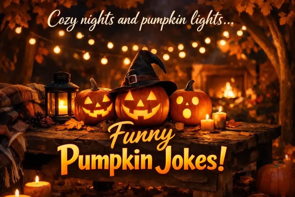 Cozy nights and pumpkin lights.