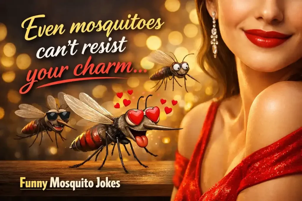 Even mosquitoes can’t resist your charm.