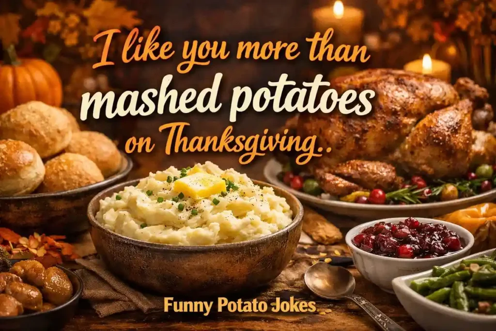 I like you more than mashed potatoes on Thanksgiving.