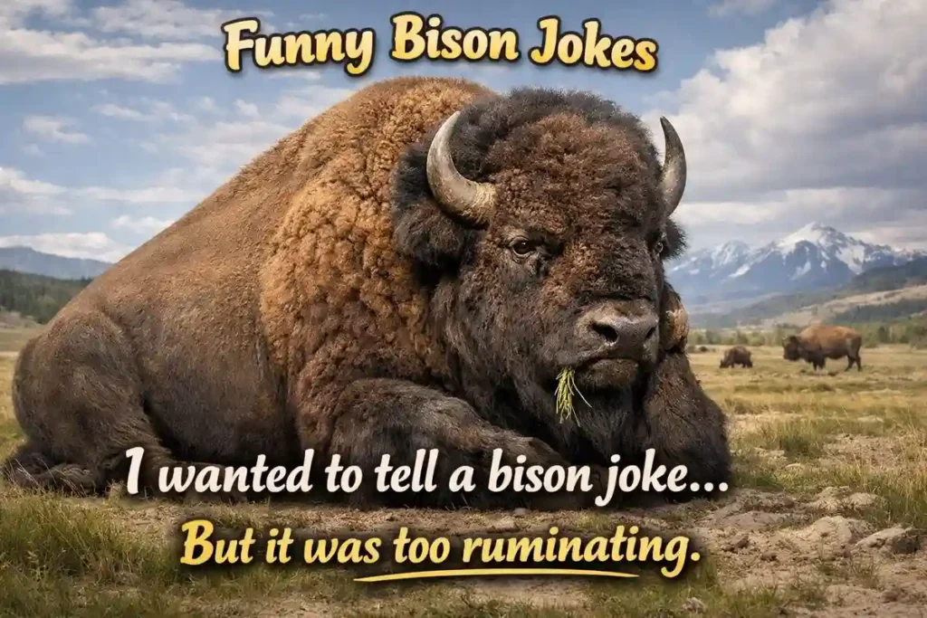 I wanted to tell a bison joke, but it was too ruminating.