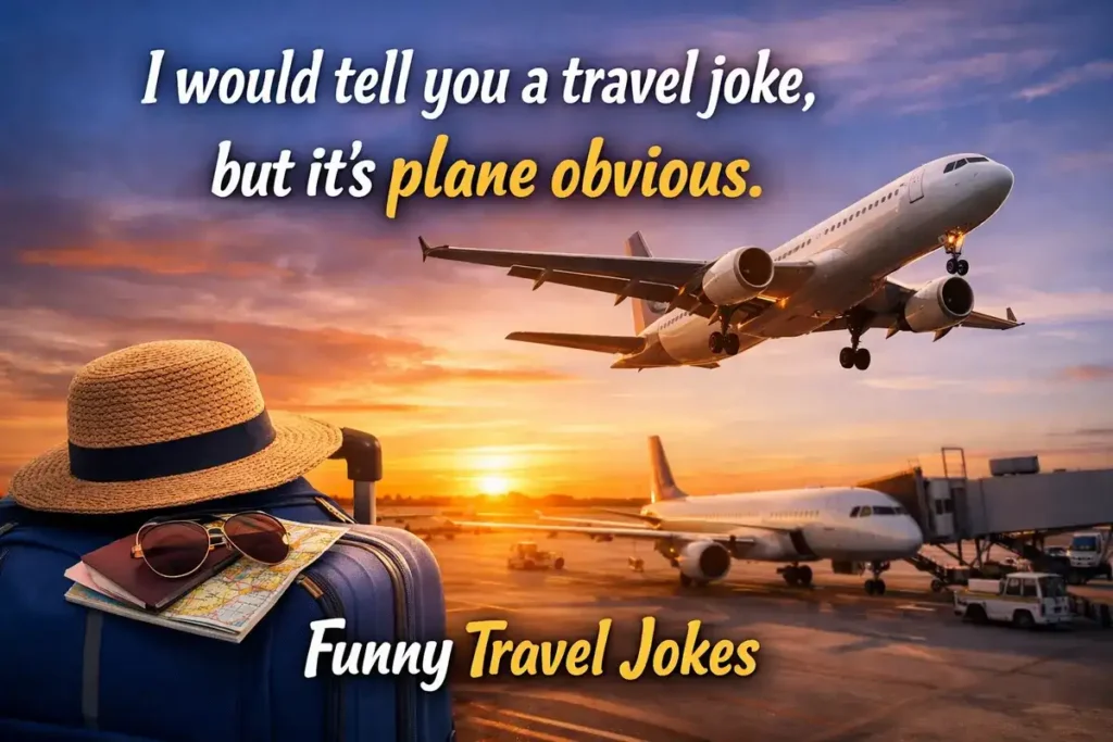 I would tell you a travel joke, but it’s plane obvious.