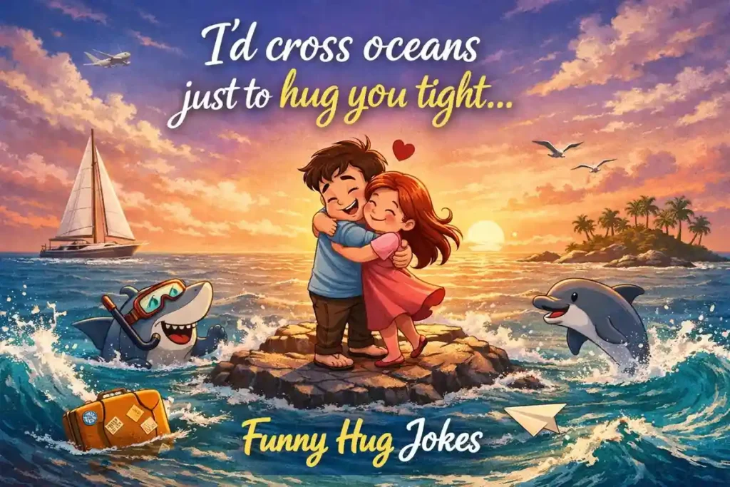 I’d cross oceans just to hug you tight.