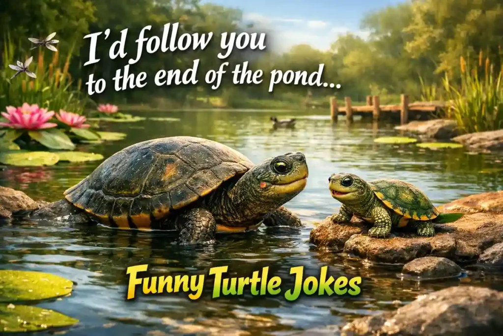 I’d follow you to the end of the pond.