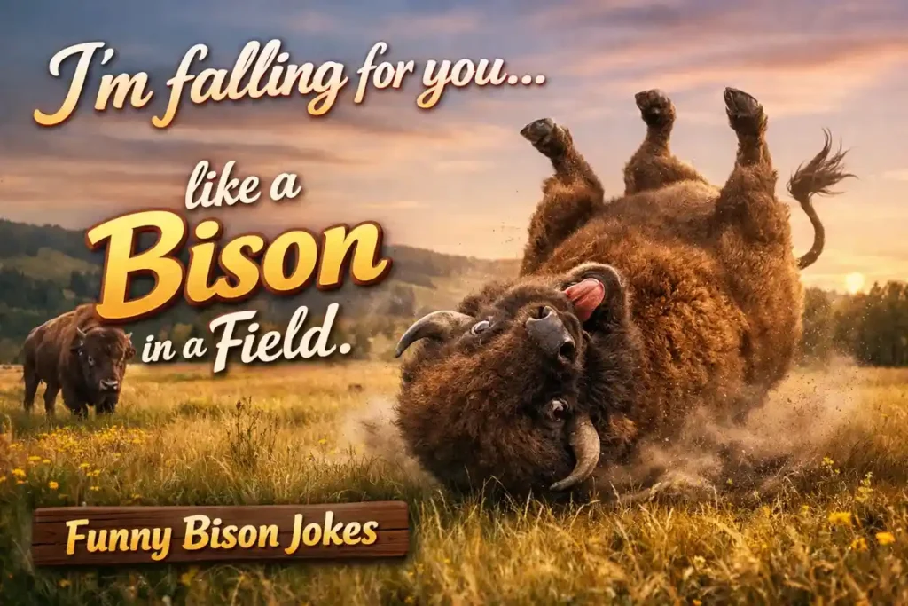 I’m falling for you like a bison in a field.