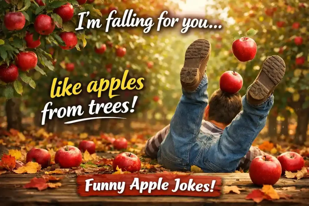 I’m falling for you like apples from trees.