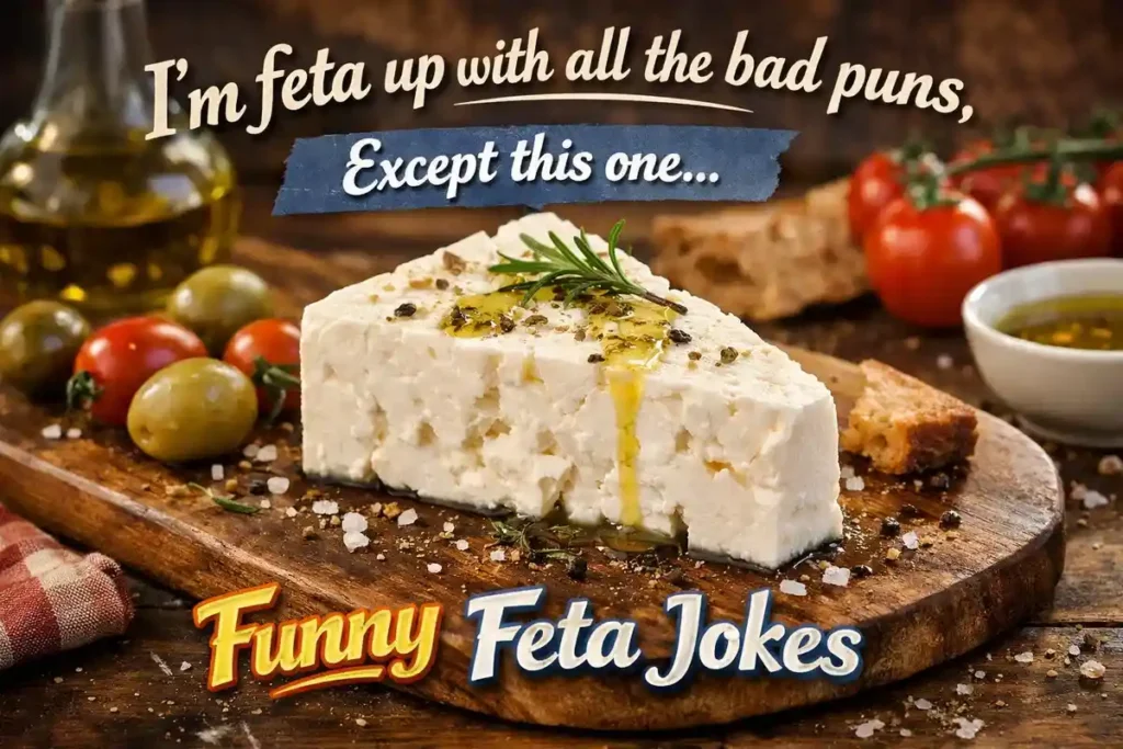 I’m feta up with all the bad puns, except this one.