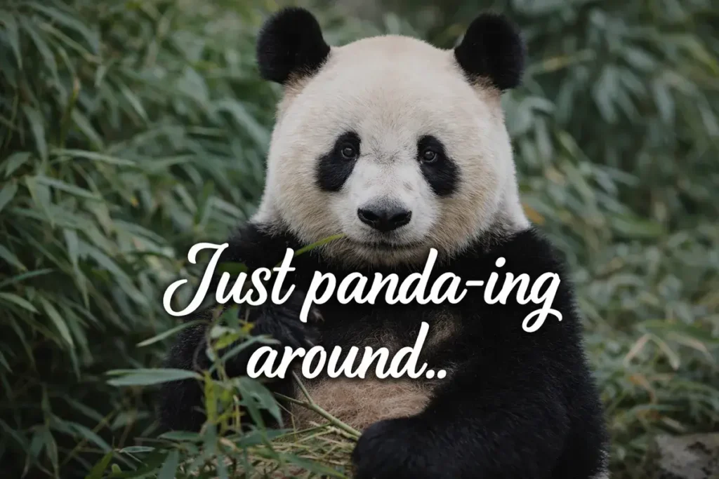 Panda Puns Captions