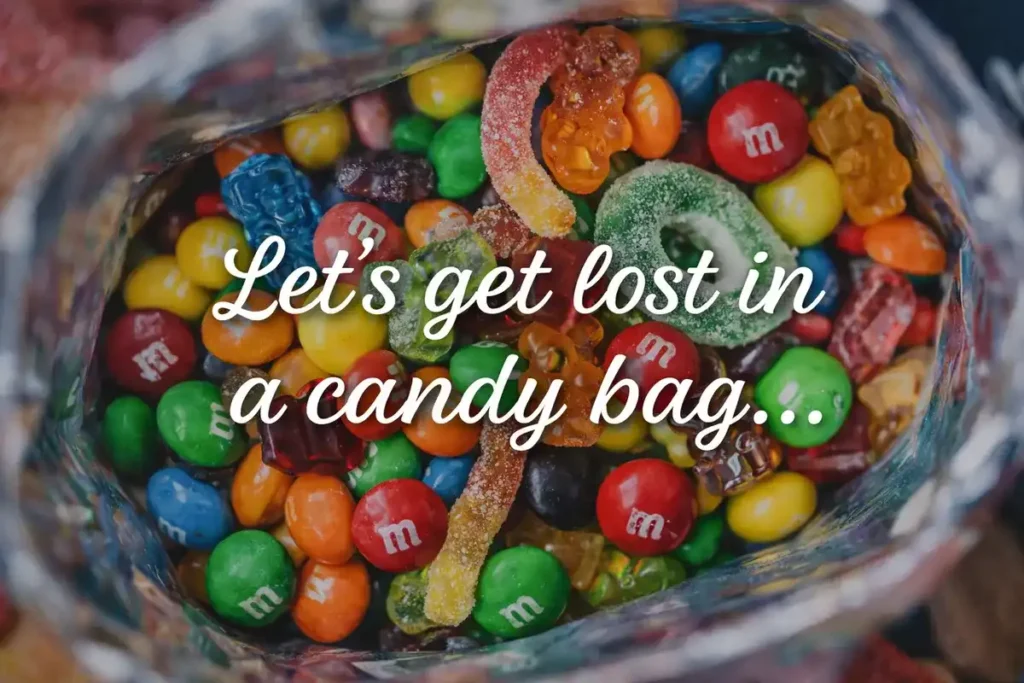 Let’s get lost in a candy bag.